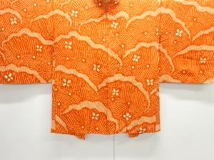 アンティーク　本総絞り柴垣に花模様羽織